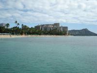 Waikiki from the boat out to te submarine