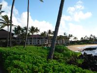 The Sheraton Beach front hotel on Kuai