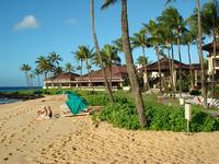 The Sheraton Beach front hotel on Kuai