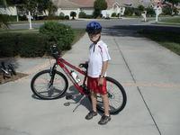 Brendan and his new Schwinn Bike